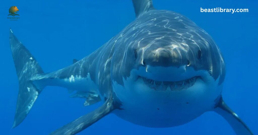  White Shark sharp teeth marine