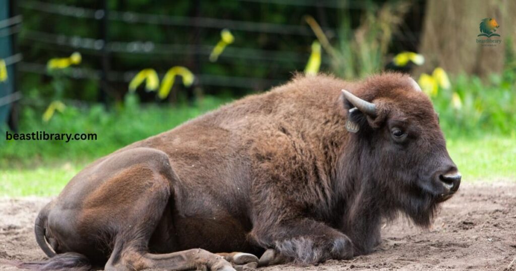 bison flat tailed animal