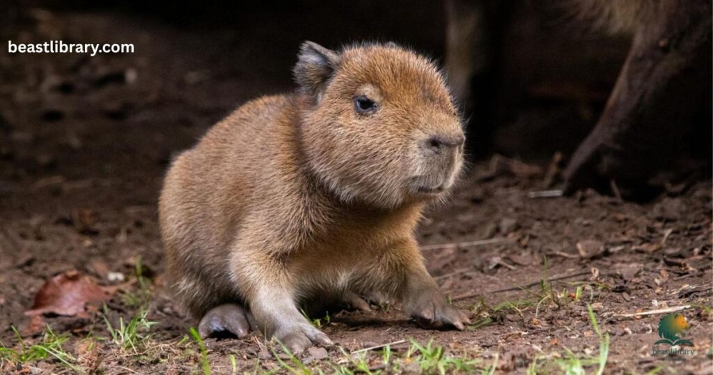 Capybara animal without tail