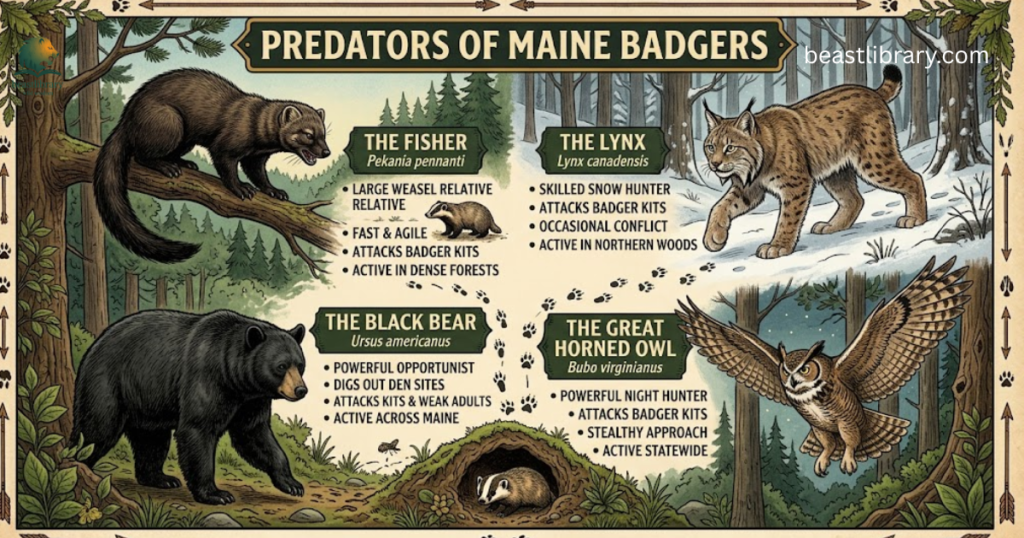 predators badger in maine