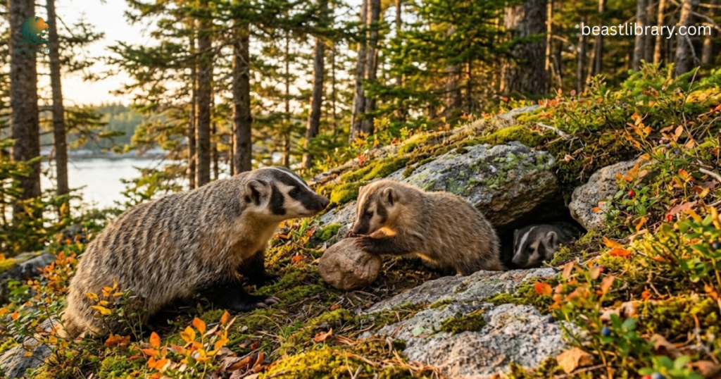 Pictures of badgers in maine