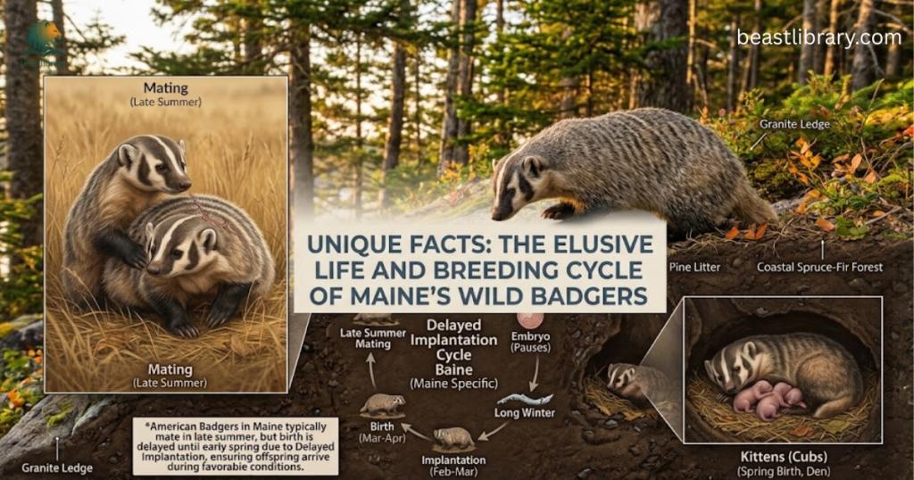 badgers in maine reproduction
