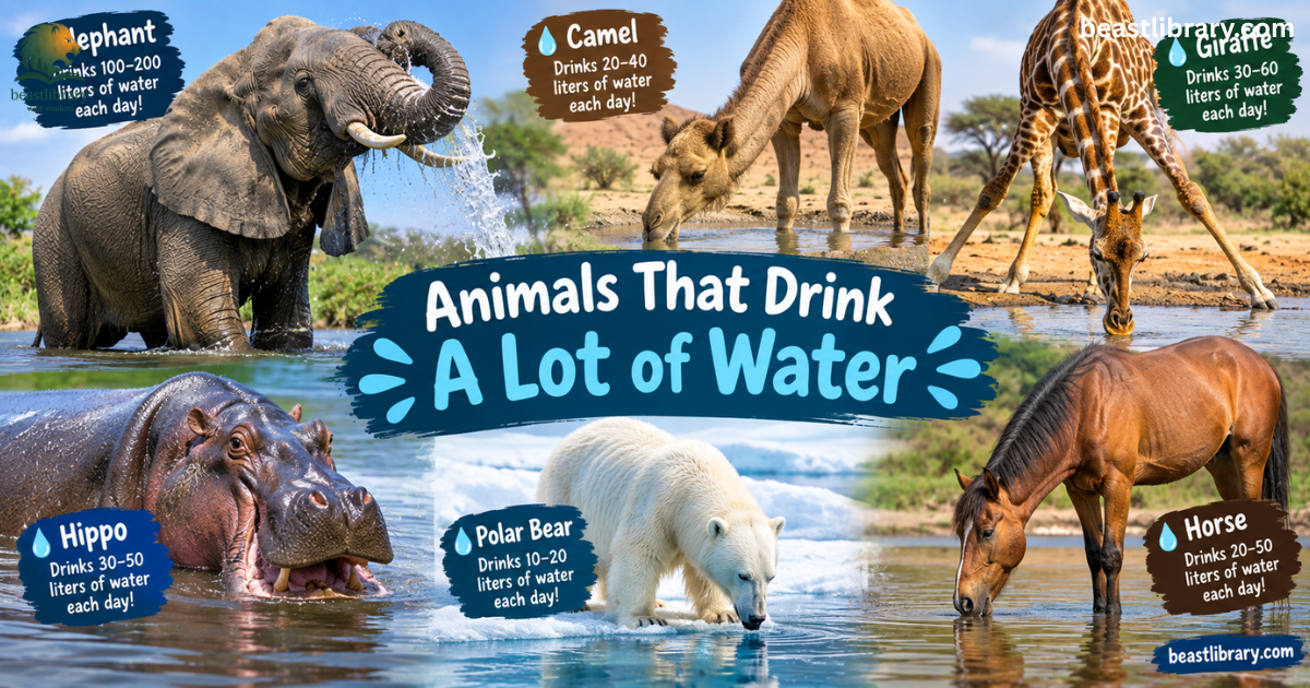 Animals that Drink a lot of Water