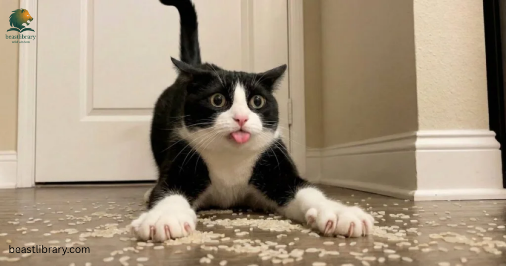 cat is clumsy