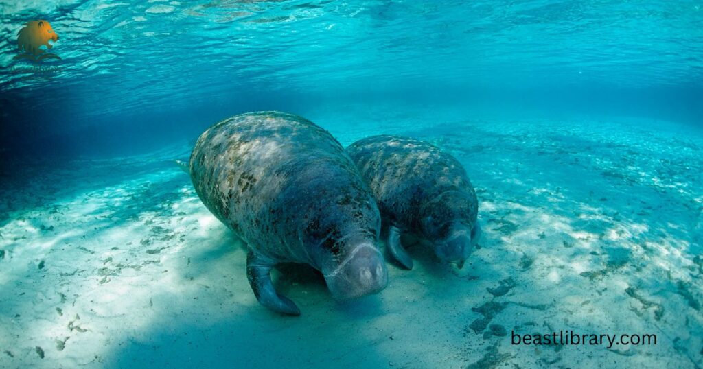 Manatees-  aquatic animals with whiskers