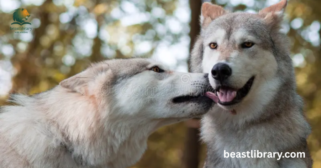 Wolves Show Affection