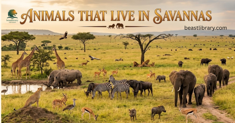 Animals that live in savannas