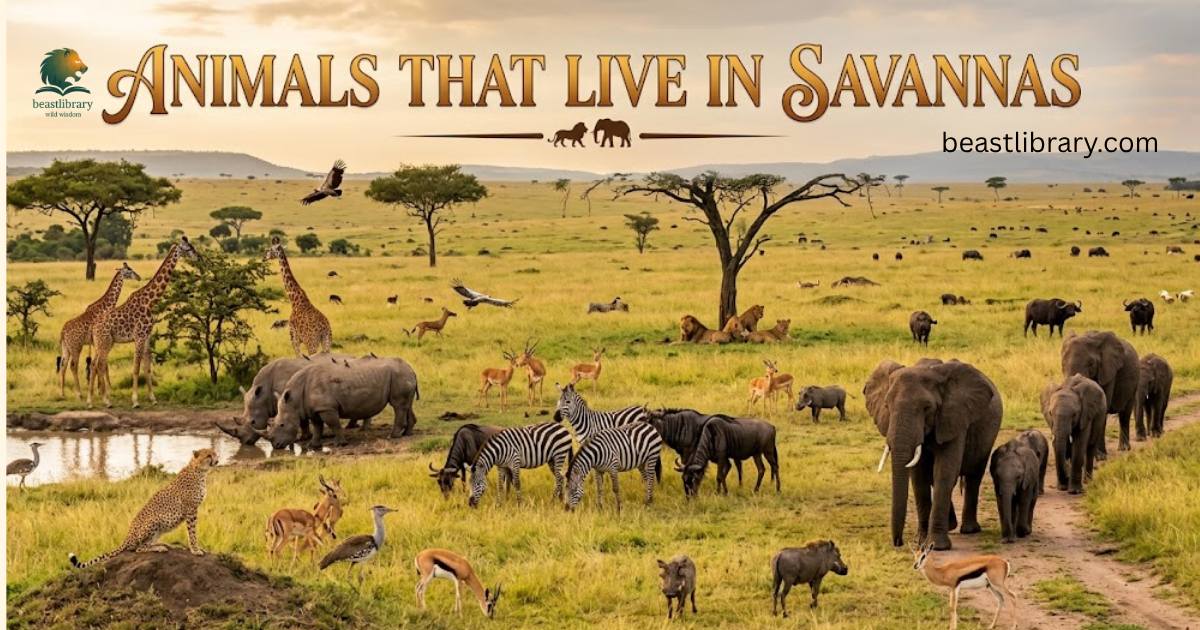 Animals that live in savannas
