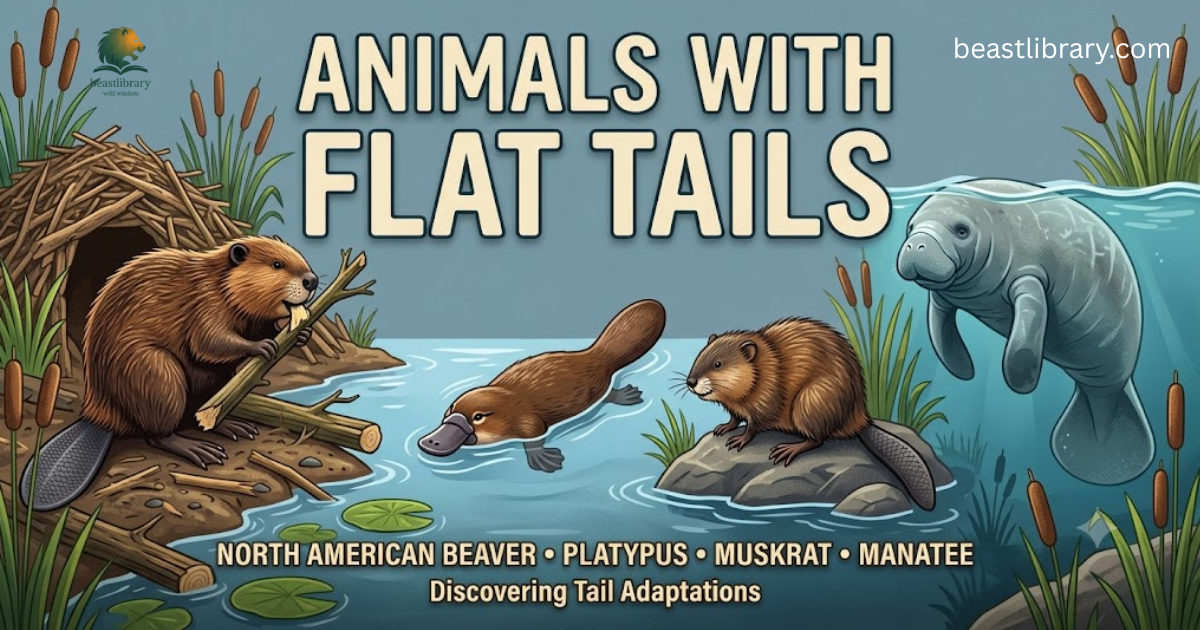 Animals with Flat tails