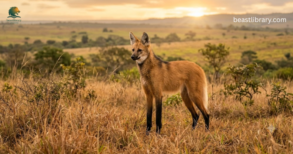 Maned Wolf- Animals that are skinny 