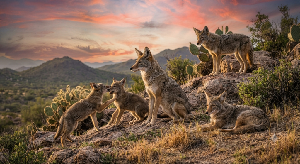 coyotes live in scvenging habitat